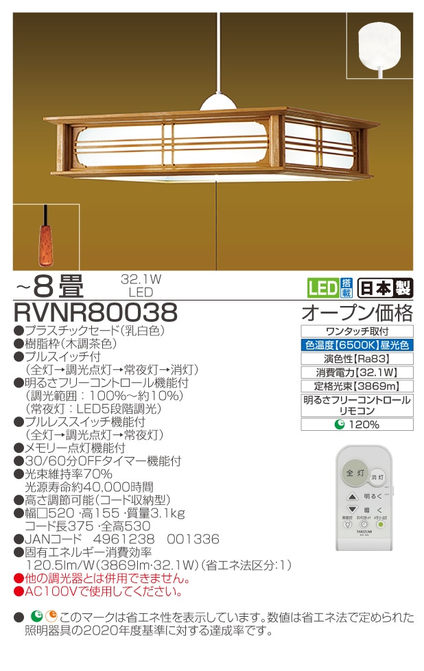 RVNR80038　仕様