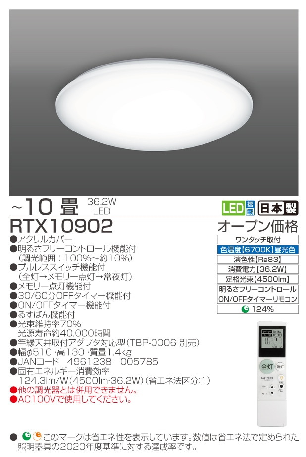RTX10902　仕様
